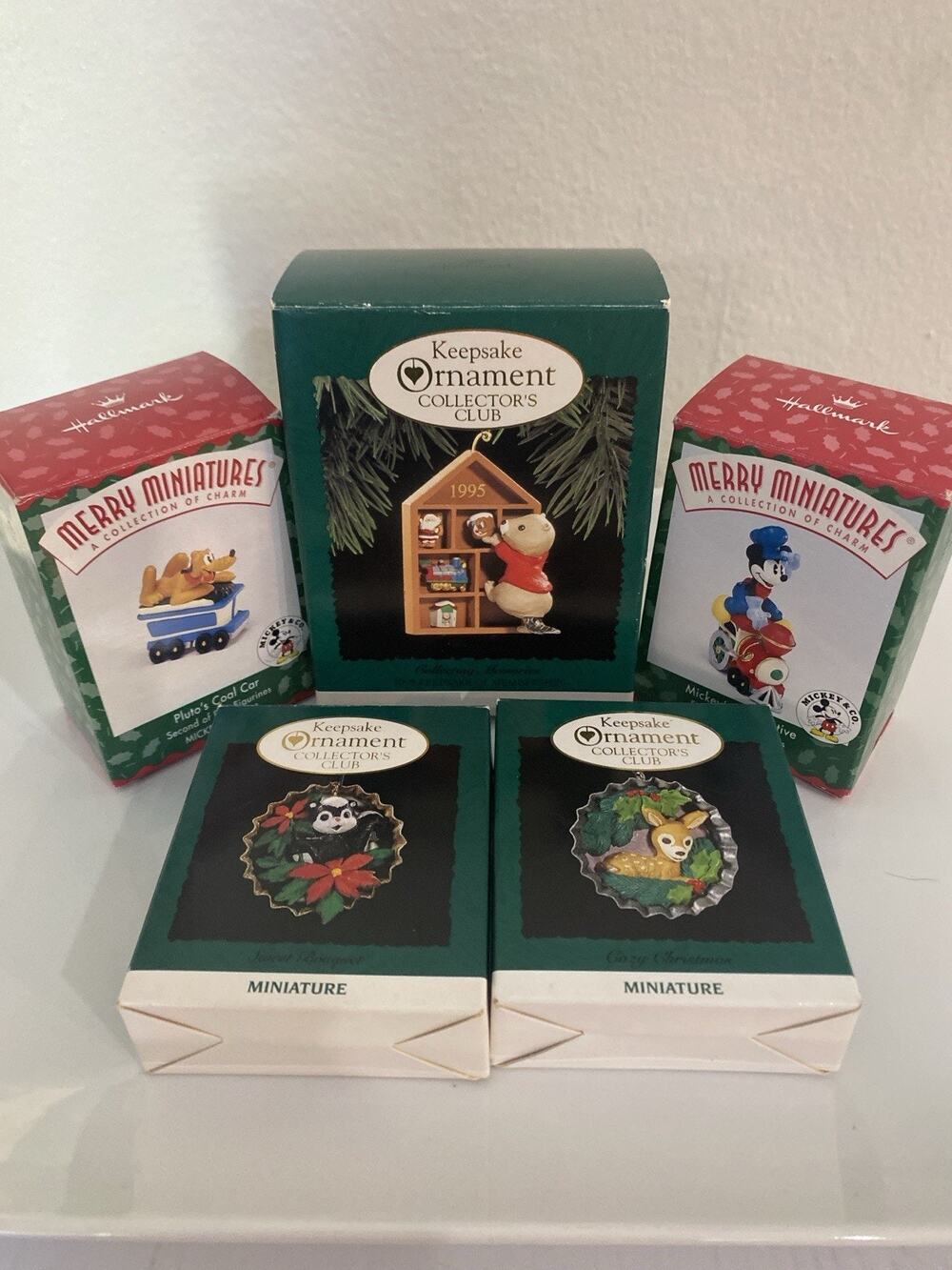 Hallmark Vintage Ornaments Lot Of 5